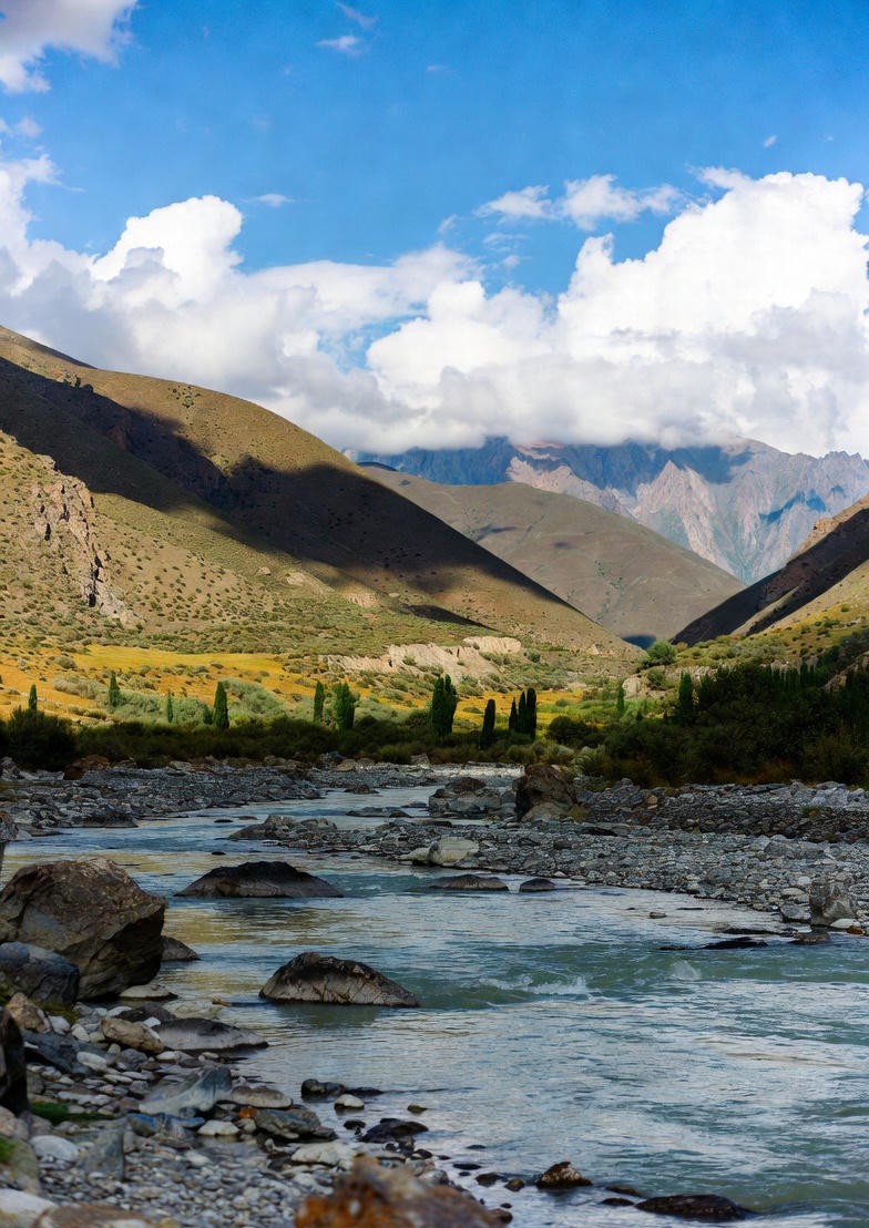 View of the Yarlung Tsangpo Grand Canyon's deep walls